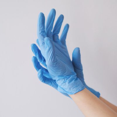 luvas de nitrilo resistentes a produtos químicos, perfurações e desgaste