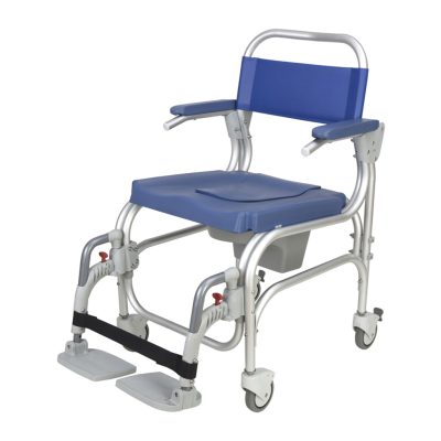 Cadeira de Banho e Sanitária Atlantic - c/ Rodas e Patins